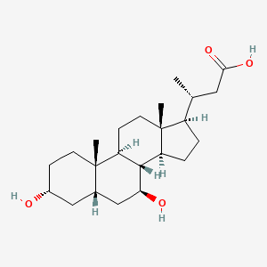 molecular formula C23H38O4 B1679974 Norursodeoxycholic Acid CAS No. 99697-24-2