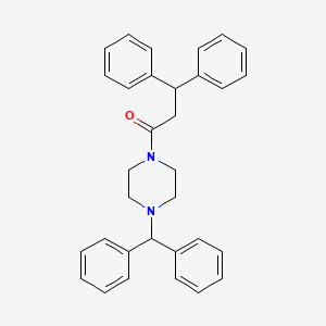 1-[4-(Diphenylmethyl)-1-piperazinyl]-3,3-diphenyl-1-propanone