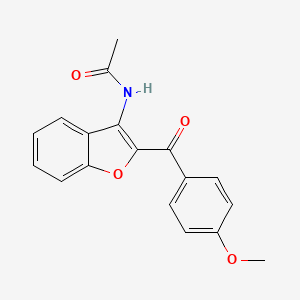 N-[2-(4-methoxybenzoyl)-1-benzofuran-3-yl]acetamide