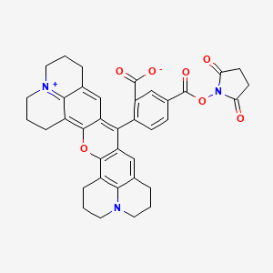 molecular formula C37H33N3O7 B1680012 5-羧基-X-罗丹明N-琥珀酰亚胺酯 CAS No. 209734-74-7