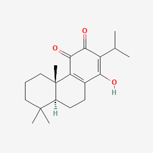 molecular formula C20H28O3 B1680014 1-Hydroxy-4b,8,8-trimethyl-2-propan-2-yl-5,6,7,8a,9,10-hexahydrophenanthrene-3,4-dione CAS No. 6812-87-9