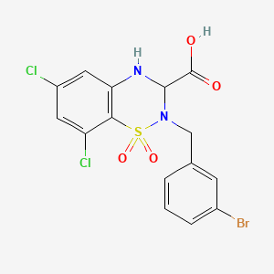 B1680031 2H-1,2,4-Benzothiadiazine-1-dioxide-3-carboxylate acid CAS No. 154106-92-0