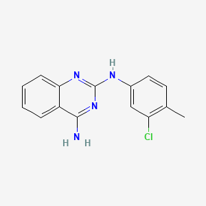 molecular formula C15H13ClN4 B1680036 2-N-(3-chloro-4-methylphenyl)quinazoline-2,4-diamine CAS No. 1001625-82-6