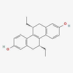 molecular formula C22H24O2 B1680037 (R,R)-cis-Diethyl tetrahydro-2,8-chrysenediol CAS No. 138090-06-9