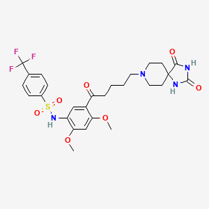 molecular formula C27H31F3N4O7S B1680046 RS-102221 CAS No. 185376-97-0