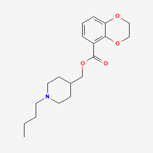 molecular formula C19H27NO4 B1680048 (1-Butylpiperidin-4-yl)methyl 2,3-dihydro-1,4-benzodioxine-8-carboxylate 