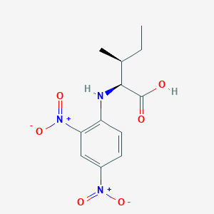 molecular formula C12H15N3O6 B168005 N-(2,4-Dinitrophenyl)-L-isoleucine CAS No. 1655-56-7