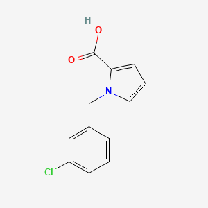 molecular formula C12H10ClNO2 B1680051 1-[(3-chlorophenyl)methyl]pyrrole-2-carboxylic Acid CAS No. 702670-05-1