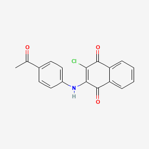molecular formula C18H12ClNO3 B1680076 NQ301 
