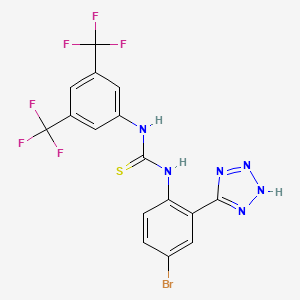 molecular formula C16H9BrF6N6S B1680084 NS 11021 CAS No. 956014-19-0