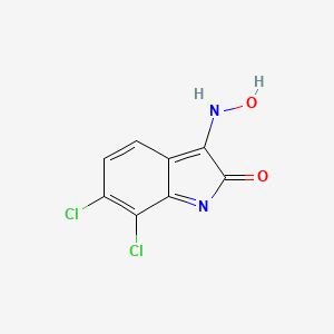 molecular formula C8H4Cl2N2O2 B1680095 (Z)-6,7-dichloro-3-(hydroxyimino)indolin-2-one CAS No. 18711-16-5