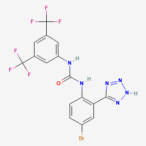 molecular formula C16H9BrF6N6O B1680097 Endovion CAS No. 265646-85-3