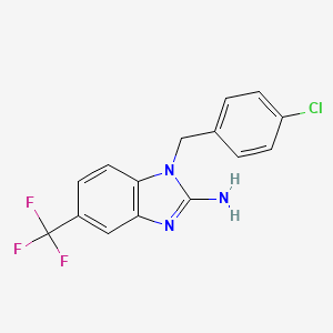 2-Amino-1-(4-chlorobenzyl)-5-trifluoromethylbenzimidazole