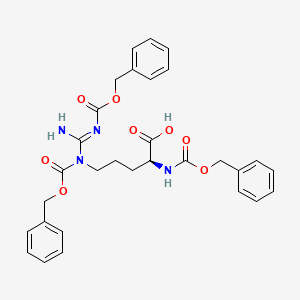 molecular formula C30H32N4O8 B1680119 Z-Arg(Z)2-OH CAS No. 14611-34-8