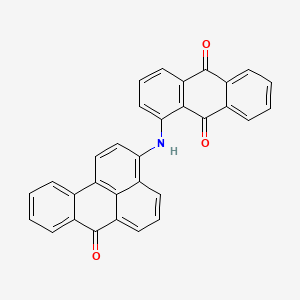 molecular formula C31H17NO3 B1680122 9,10-Anthracenedione, 1-[(7-oxo-7H-benz[de]anthracen-3-yl)amino]- CAS No. 81-94-7