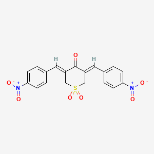 molecular formula C19H14N2O7S B1680124 泛素异肽酶抑制剂 I，G5 CAS No. 108477-18-5