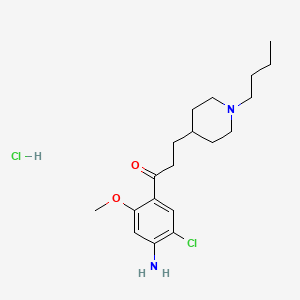 1-(4-Amino-5-chloro-2-methoxyphenyl)-3-[1-butyl-4-piperidinyl]-1-propanone hydrochloride