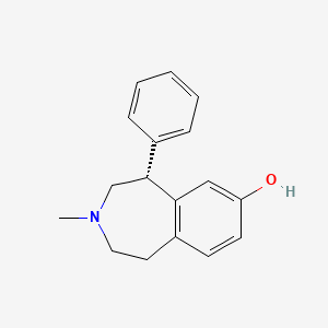 molecular formula C17H19NO B1680141 3-Methyl-5-phenyl-2,3,4,5-tetrahydro-1H-benzo[d]azepin-7-ol CAS No. 300561-61-9