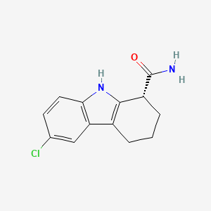 molecular formula C13H13ClN2O B1680143 (R)-6-氯-2,3,4,9-四氢-1H-咔唑-1-甲酰胺 CAS No. 848193-69-1
