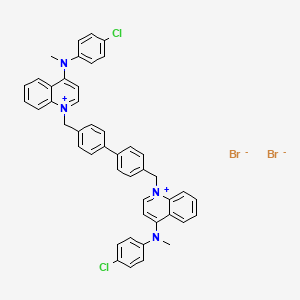 molecular formula C46H38Br2Cl2N4 B1680146 Unii-KC1uxa6R4Z CAS No. 850807-63-5