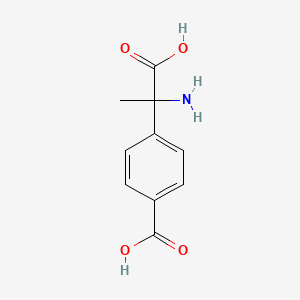 molecular formula C10H11NO4 B1680147 alpha-Methyl-4-carboxyphenylglycine CAS No. 146669-29-6