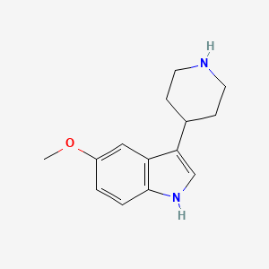 molecular formula C14H18N2O B1680162 5-methoxy-3-piperidin-4-yl-1H-indole CAS No. 52157-82-1