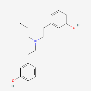 molecular formula C19H25NO2 B1680164 3,3'-(Propylimino-di-2,1-ethanediyl)-bisphenol CAS No. 65934-61-4