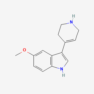 molecular formula C14H16N2O B1680165 5-methoxy-3-(1,2,3,6-tetrahydropyridin-4-yl)-1H-indole CAS No. 66611-26-5