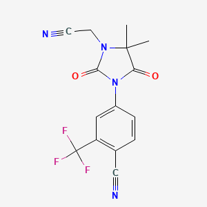 molecular formula C15H11F3N4O2 B1680186 RU 58642 CAS No. 143782-63-2