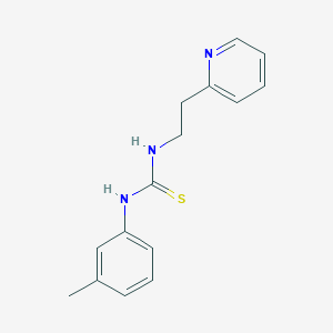 molecular formula C15H17N3S B1680196 1-(3-Methylphenyl)-3-(2-pyridin-2-ylethyl)thiourea CAS No. 20841-26-3