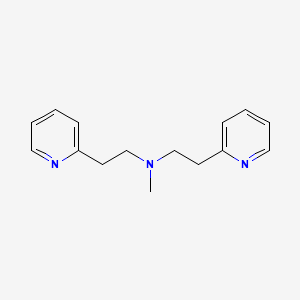 molecular formula C15H19N3 B1680200 N-Methyl-2-(pyridin-2-yl)-N-(2-(pyridin-2-yl)ethyl)ethanamine CAS No. 5452-87-9