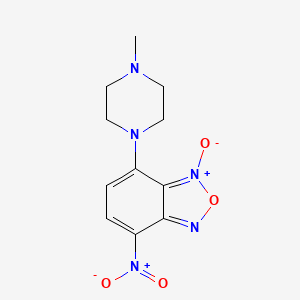 Benzofurazan, 4-(4-methyl-1-piperazinyl)-7-nitro-, 3-oxide