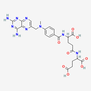 molecular formula C25H29N9O8 B1680208 4-Amino-4-deoxy-N10-methylpteroylglutamyl-g-glutamate CAS No. 41600-13-9