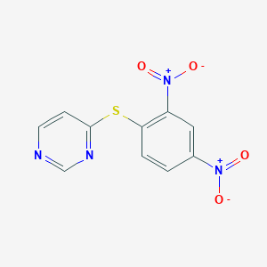 Pyrimidine, 4-[(2,4-dinitrophenyl)thio]-