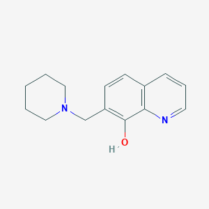 molecular formula C15H18N2O B1680225 7-(Piperidin-1-ylmethyl)quinolin-8-ol CAS No. 6632-09-3