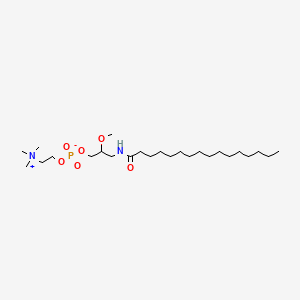 molecular formula C25H53N2O6P B1680231 rac-3-Hexadecanamido-2-methoxypropyl phosphocholine CAS No. 112989-00-1