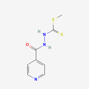 molecular formula C8H9N3OS2 B1680234 methyl N-(pyridine-4-carbonylamino)carbamodithioate CAS No. 66528-28-7