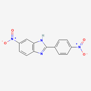molecular formula C13H8N4O4 B1680237 5-硝基-2-(4-硝基苯基)-1H-苯并咪唑 CAS No. 1772-39-0