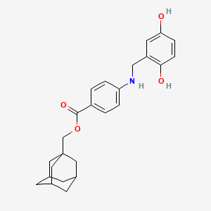 B1680246 1-Adamantylmethyl 4-((2,5-dihydroxybenzyl)amino)benzoate CAS No. 241127-79-7