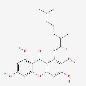 molecular formula C24H26O6 B1680254 Rubraxanthone CAS No. 65411-01-0