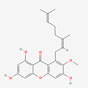 1-[(2Z)-3,7-dimethylocta-2,6-dienyl]-3,6,8-trihydroxy-2-methoxyxanthen-9-one