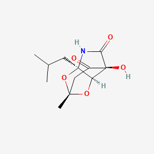 molecular formula C12H17NO5 B1680257 Rubrobramide CAS No. 205386-57-8