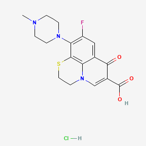 molecular formula C17H19ClFN3O3S B1680271 鲁氟沙星盐酸盐 CAS No. 106017-08-7