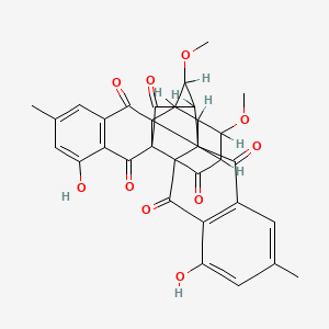 molecular formula C32H24O10 B1680272 Rugulin CAS No. 67278-88-0