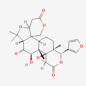 molecular formula C26H30O9 B1680286 Rutaevin CAS No. 33237-37-5