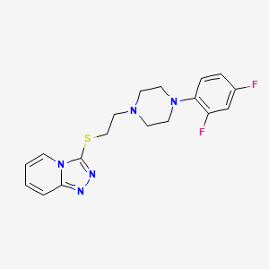 molecular formula C18H19F2N5S B1680290 Ruzadolane CAS No. 115762-17-9