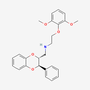 molecular formula C25H27NO5 B1680296 Phendioxan CAS No. 130905-04-3