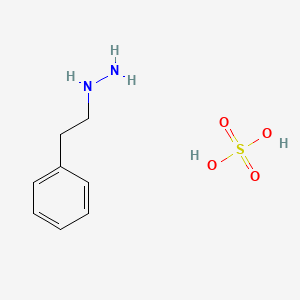 molecular formula C8H14N2O4S B1680297 苯乙肼硫酸盐 CAS No. 156-51-4