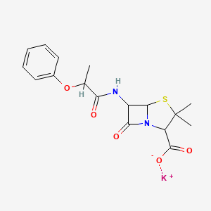 molecular formula C17H19KN2O5S B1680298 Phenethicillin potassium CAS No. 132-93-4
