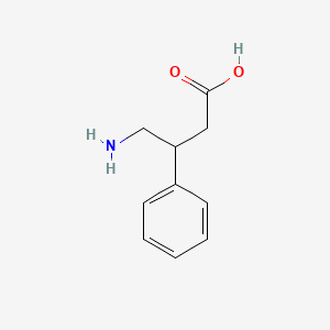 molecular formula C10H13NO2 B1680308 4-Amino-3-phenylbutanoic acid CAS No. 1078-21-3